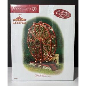 NEW VTG Department 56 Village Carnival Series Golden Vine Ferris Wheel #56.53802